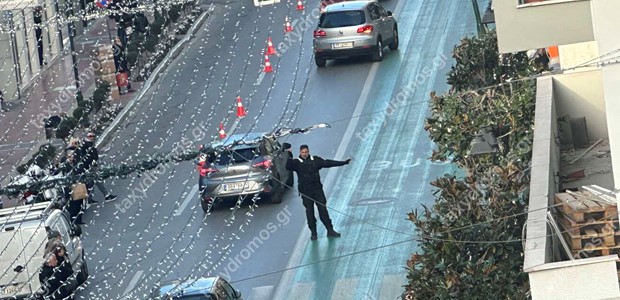 Κορύνες και τροχονόμοι στο κέντρο του Βόλου